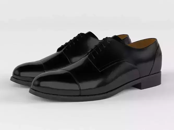 Mens Classic Modern Shoes 3D model