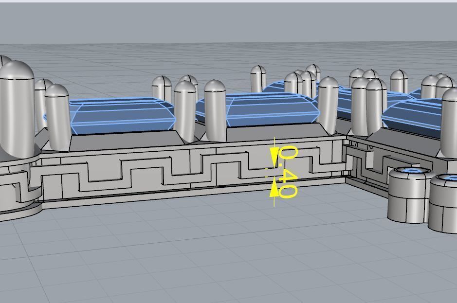 cross pendant 3D print model_9