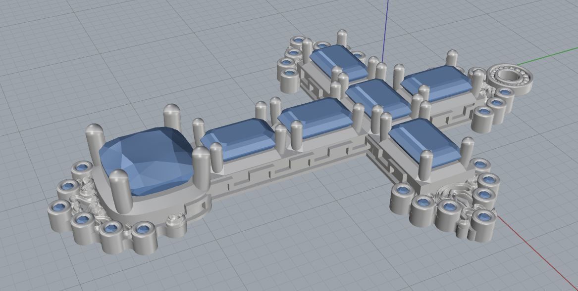 cross pendant 3D print model_5