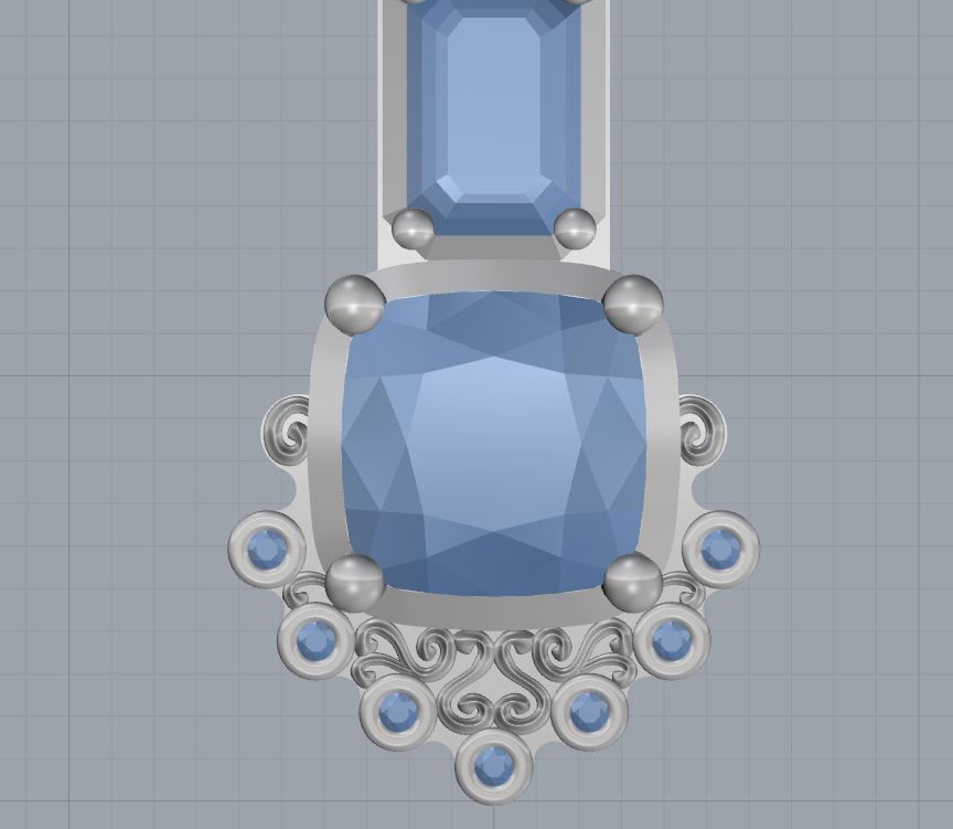 cross pendant 3D print model_14