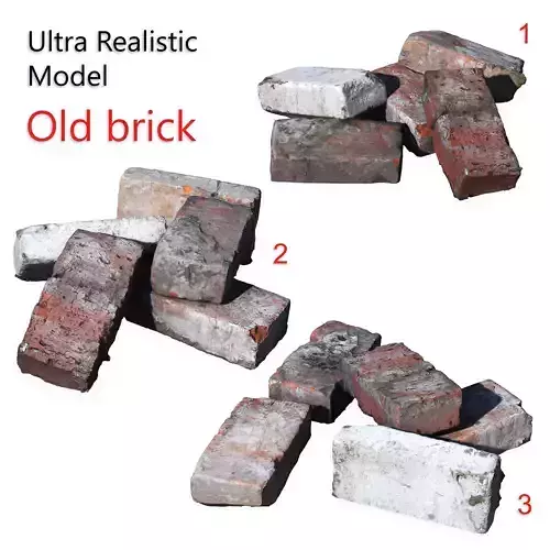 Ultra realistic Old Brick Scan 8k HD