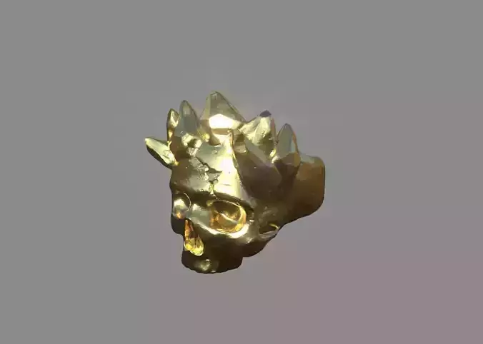 MountainSkull Ring 3D print model