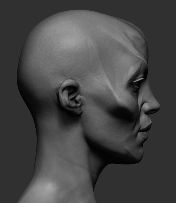 Female Creature 3D model_3