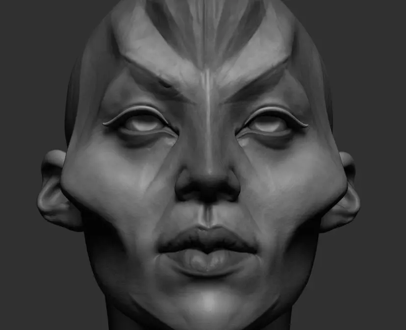 Female Creature 3D model_0