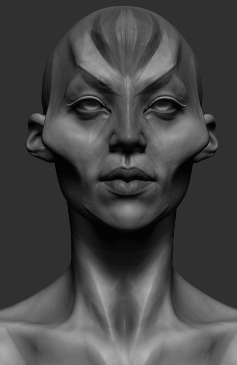 Female Creature 3D model_1