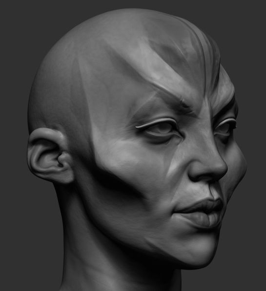 Female Creature 3D model_2