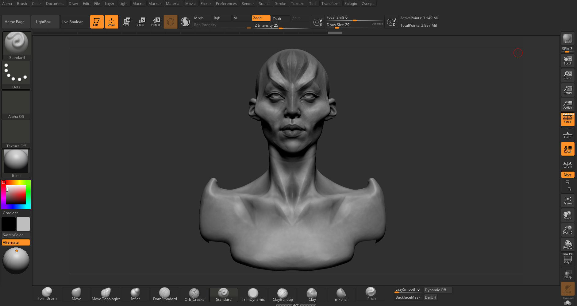 Female Creature 3D model_6