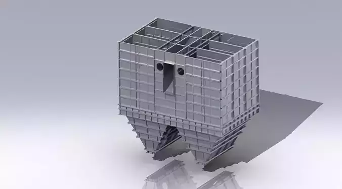 Filter with bunker Free 3D model