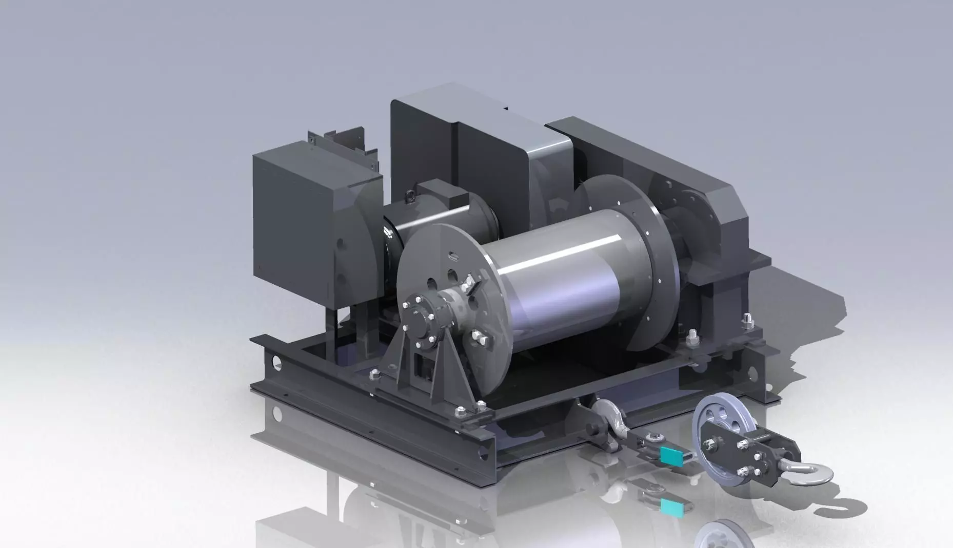 Pulling mechanism Free 3D model_0