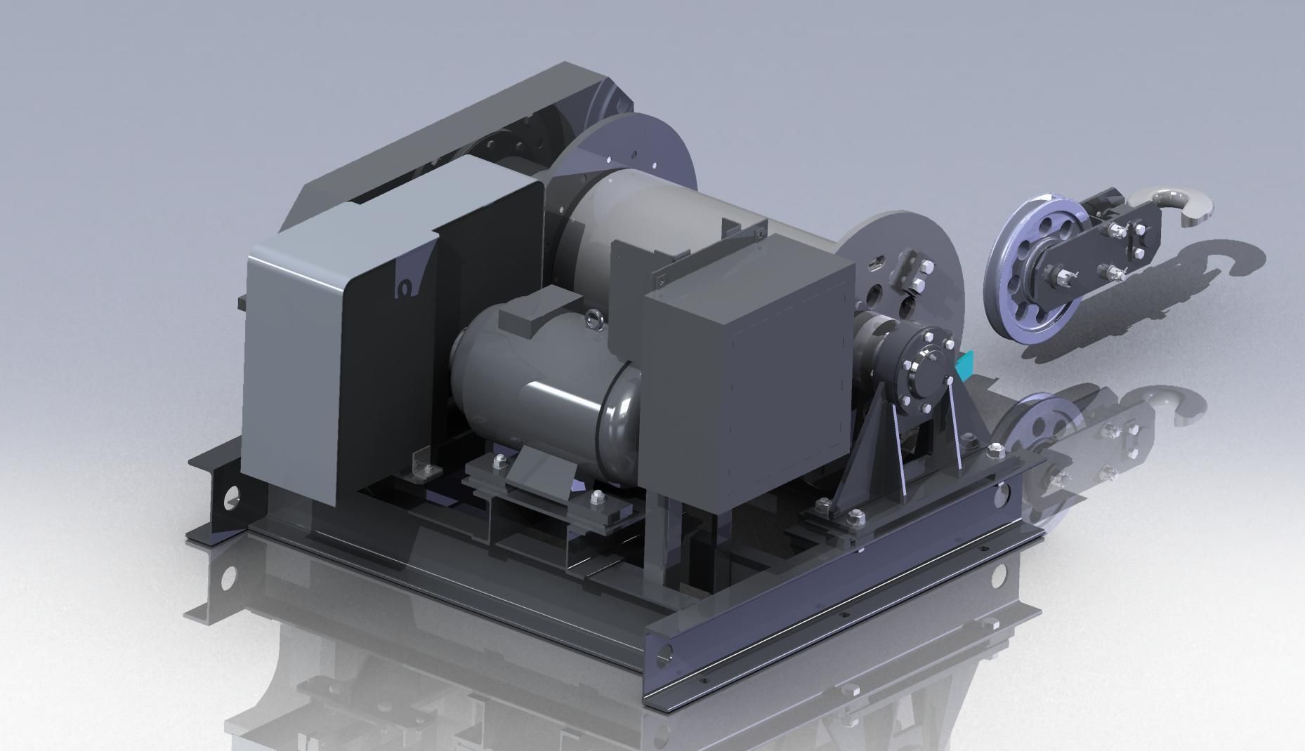 Pulling mechanism Free 3D model_1