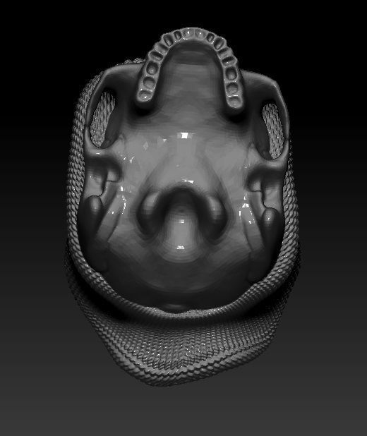 Realistic Angry man skull ski snowboard hat 3d printable  3D print model_13