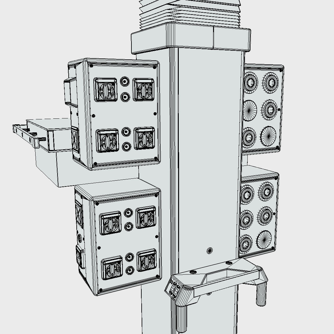 Medical Tray Boom Low-poly 3D model_6