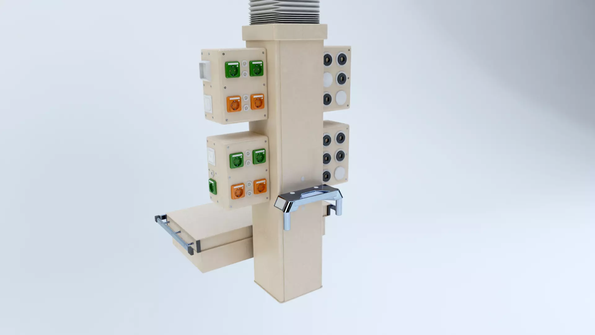 Medical Tray Boom Low-poly 3D model_0