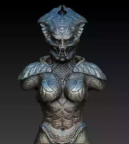 Queen Predator bust 