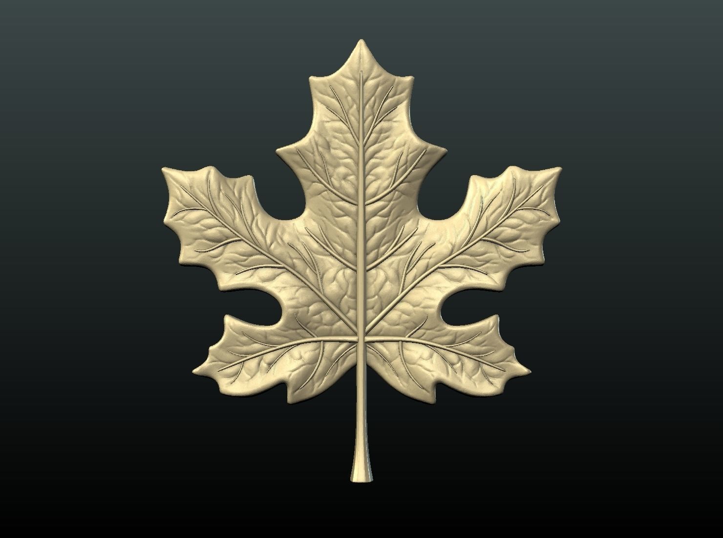 Maple Pendant 3D print model_19