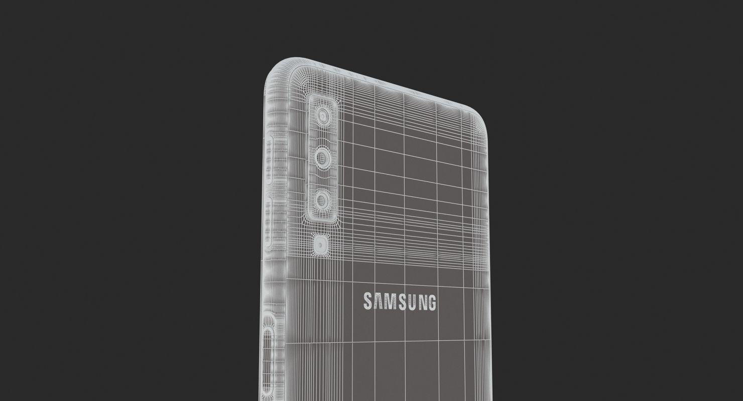 Samsung GALAXY A7 Black 2018-2019 3D model_12