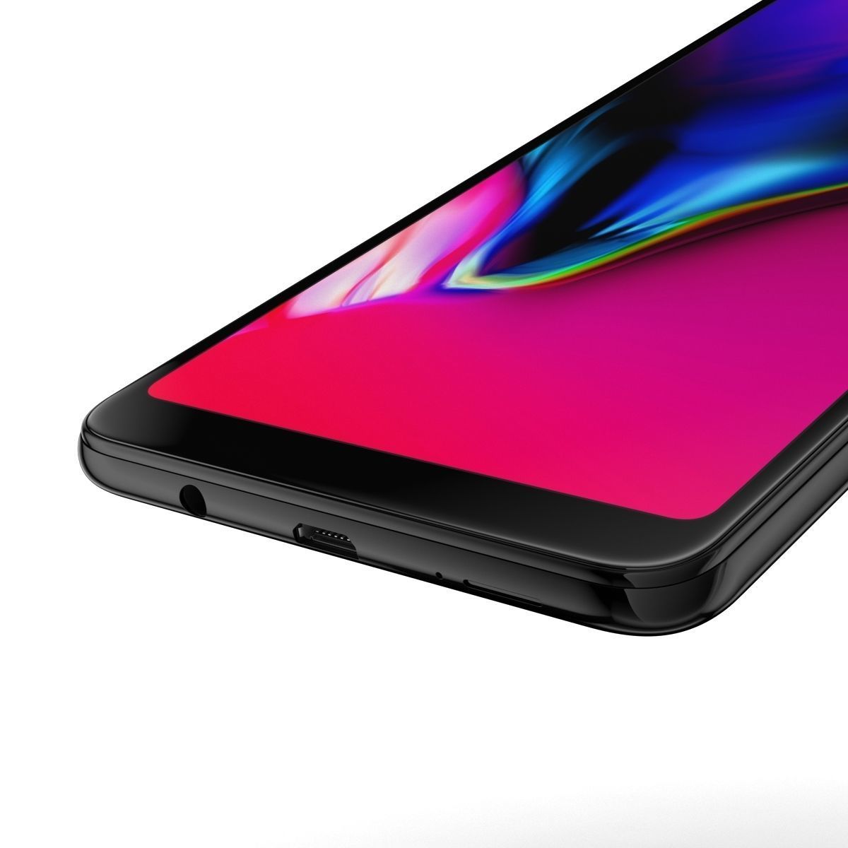 Samsung GALAXY A7 Black 2018-2019 3D model_6