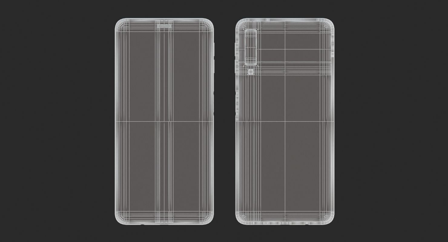 Samsung GALAXY A7 Black 2018-2019 3D model_9