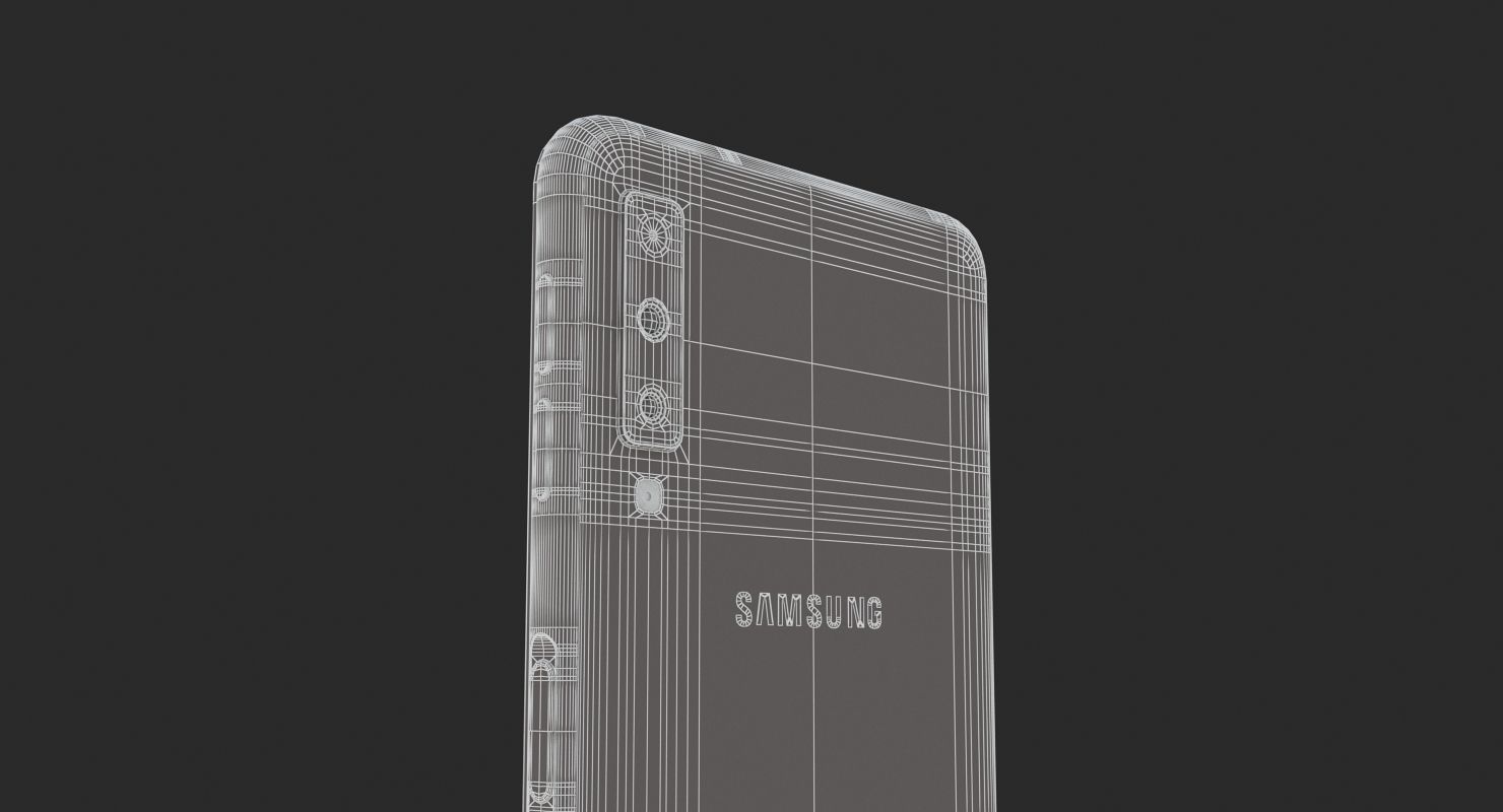Samsung GALAXY A7 Black 2018-2019 3D model_11