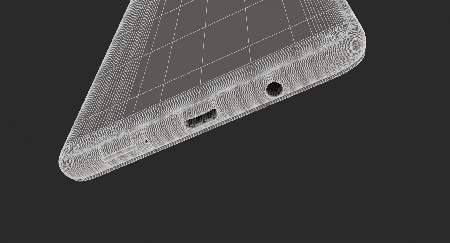 Samsung GALAXY A7 Black 2018-2019 3D model_16