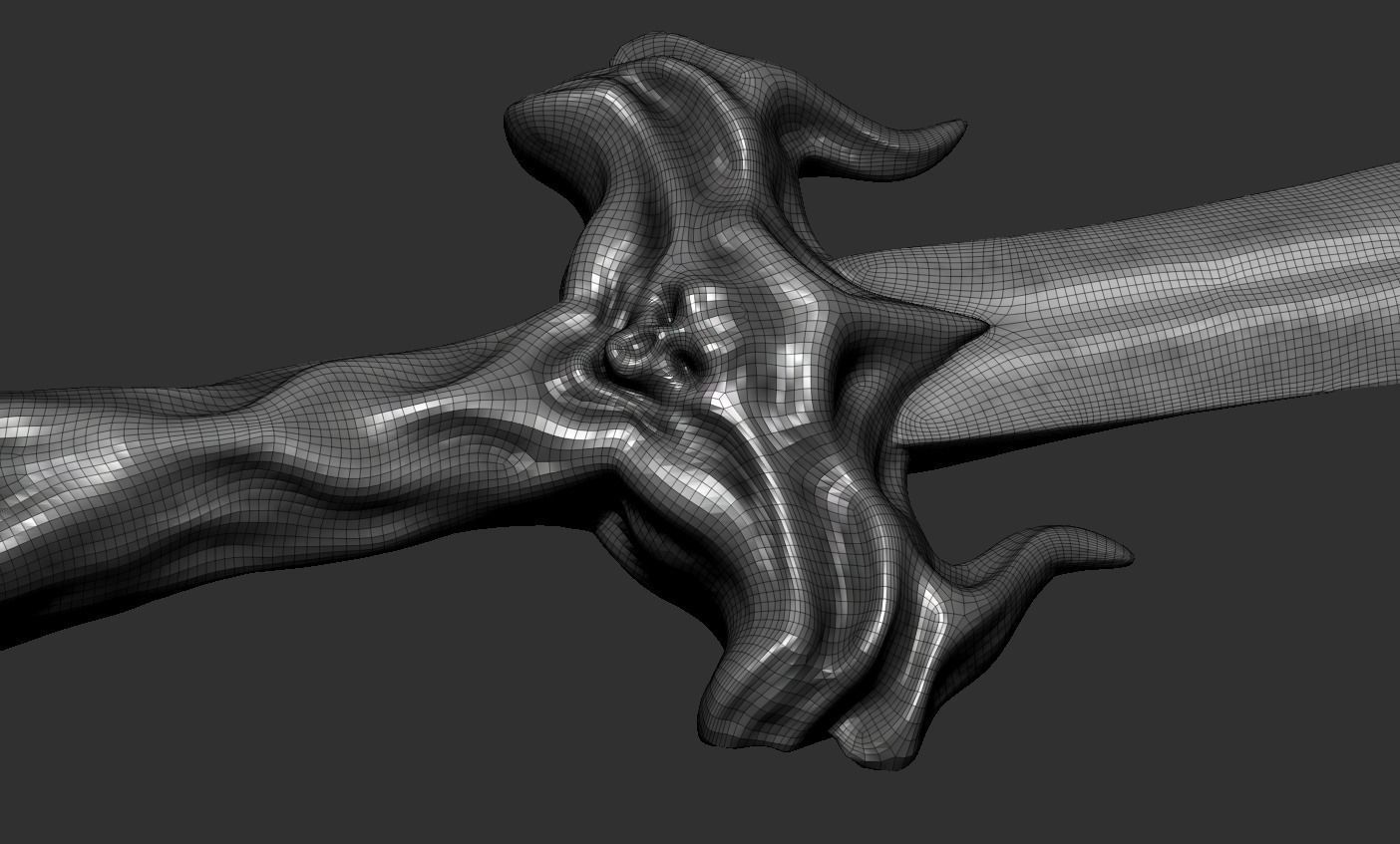 Sword human body 3D model_75