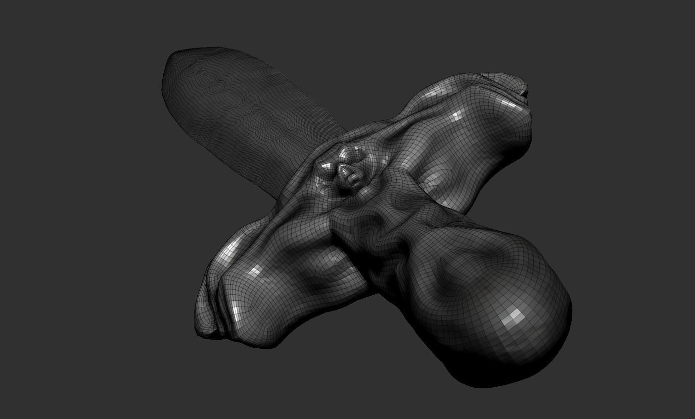 Sword human body 3D model_70