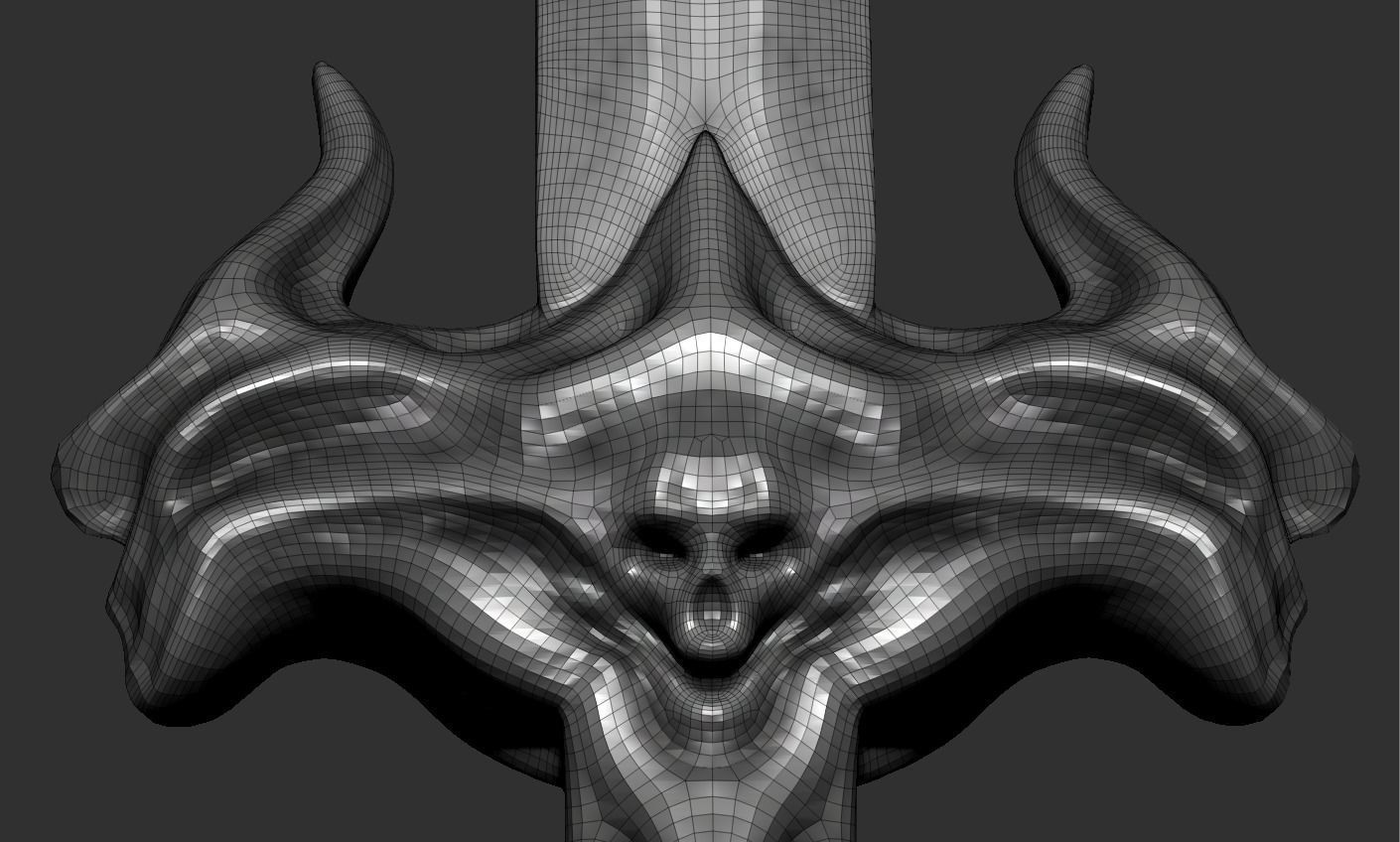 Sword human body 3D model_16