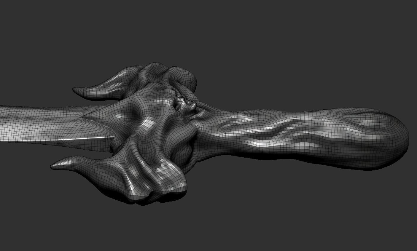 Sword human body 3D model_55