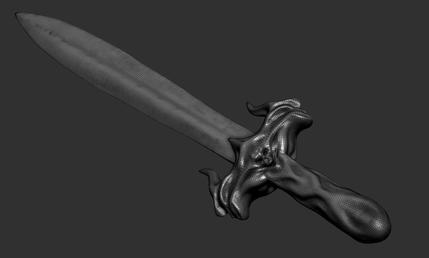 Sword human body 3D model_72