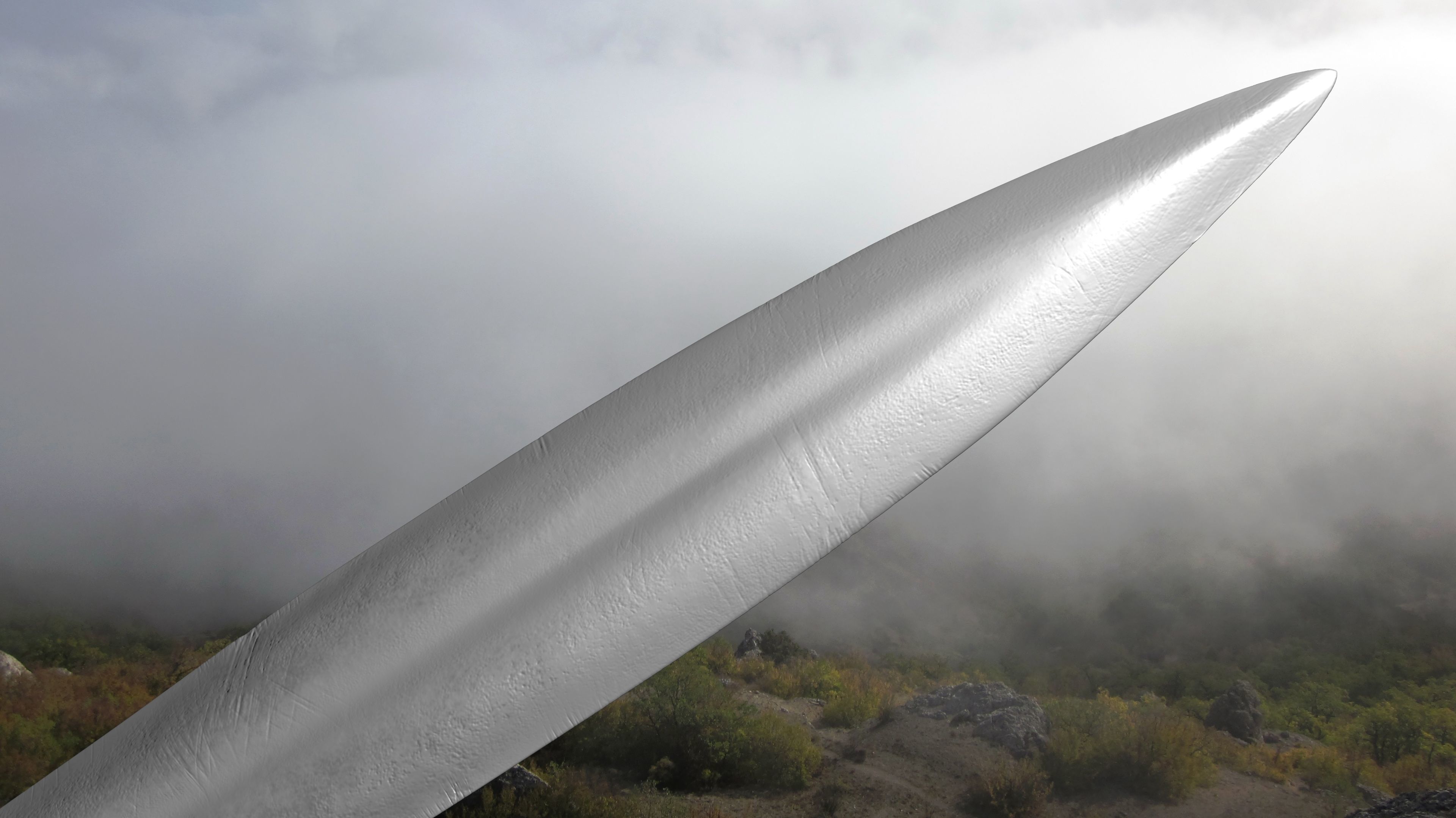 Sword human body 3D model_50