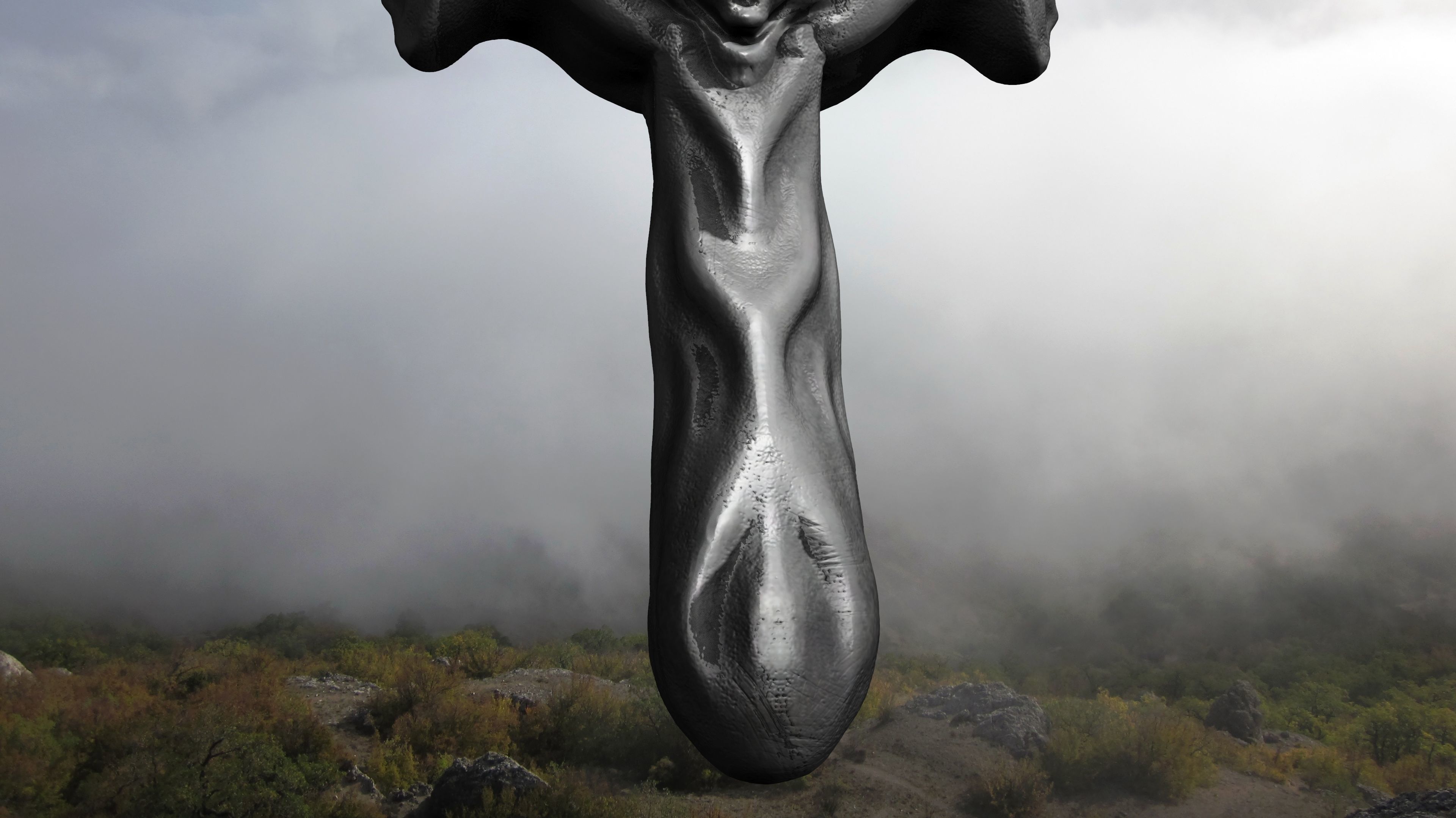 Sword human body 3D model_25