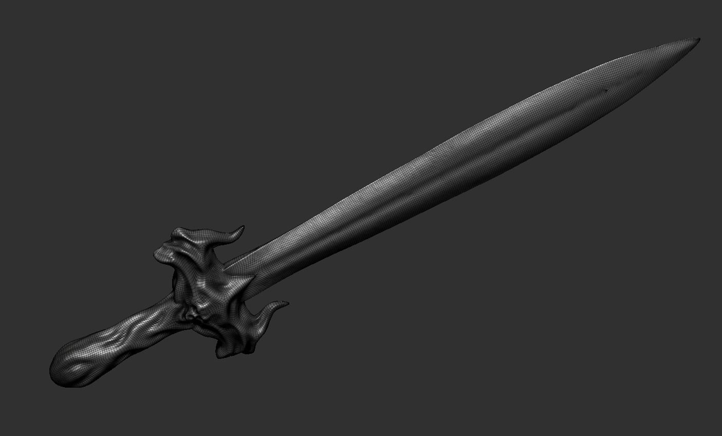 Sword human body 3D model_69