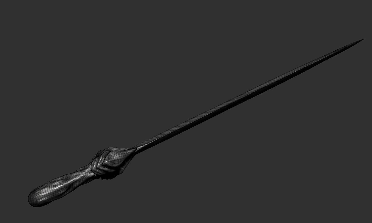 Sword human body 3D model_59