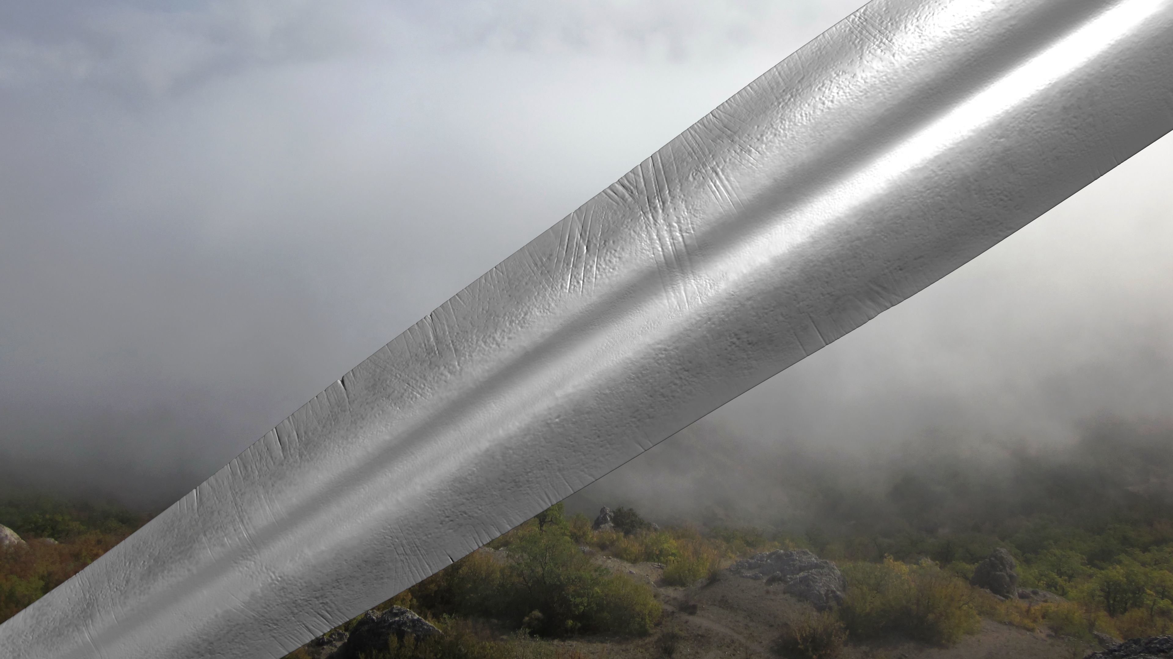 Sword human body 3D model_42