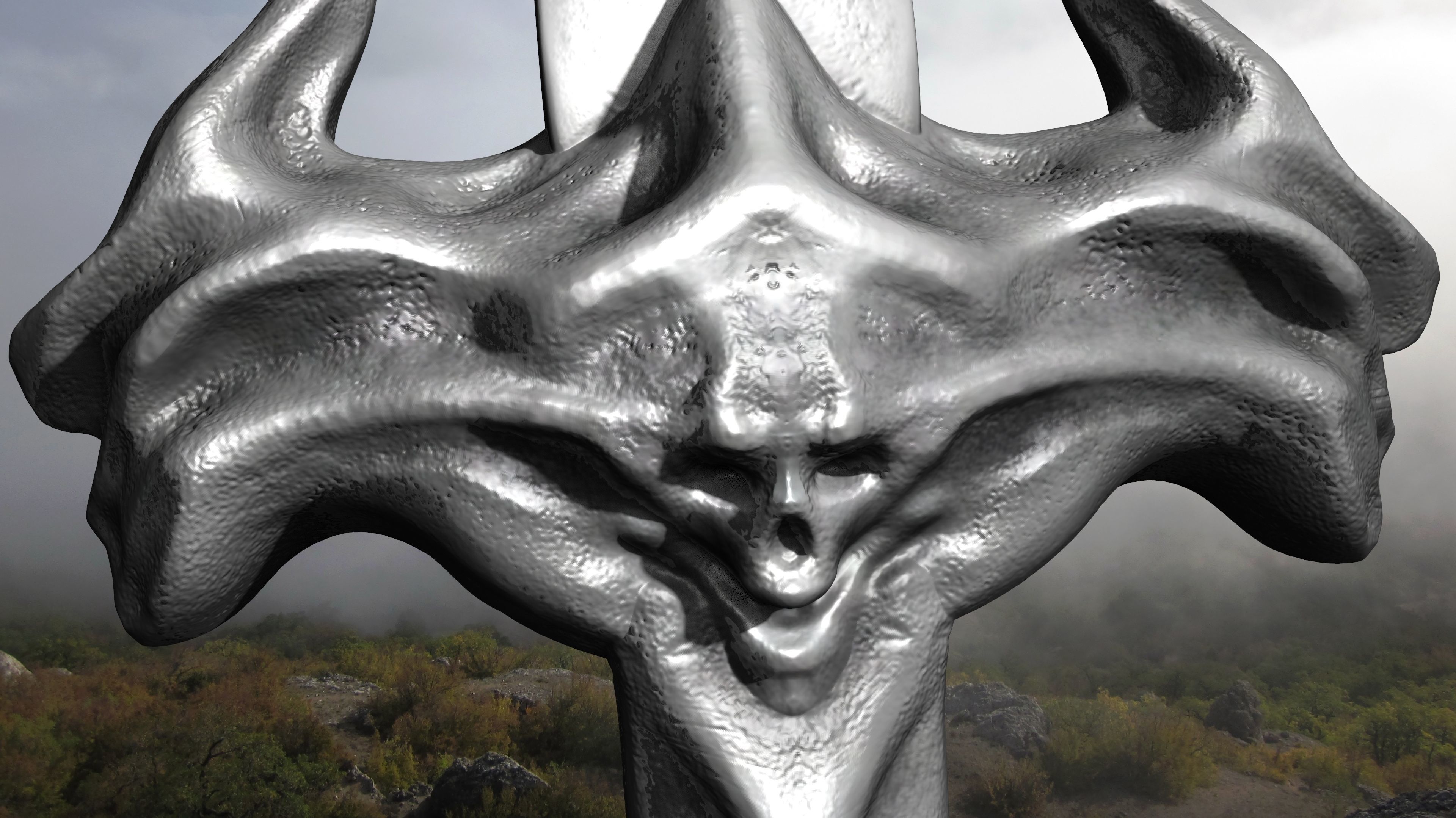 Sword human body 3D model_23