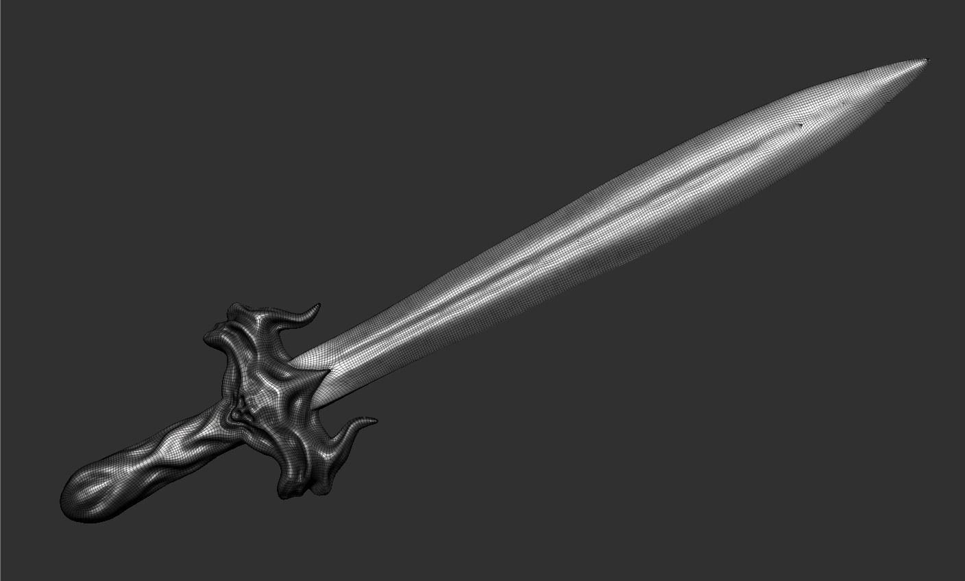 Sword human body 3D model_64