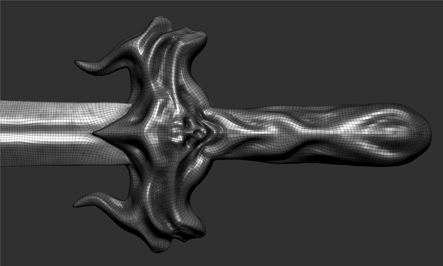 Sword human body 3D model_71