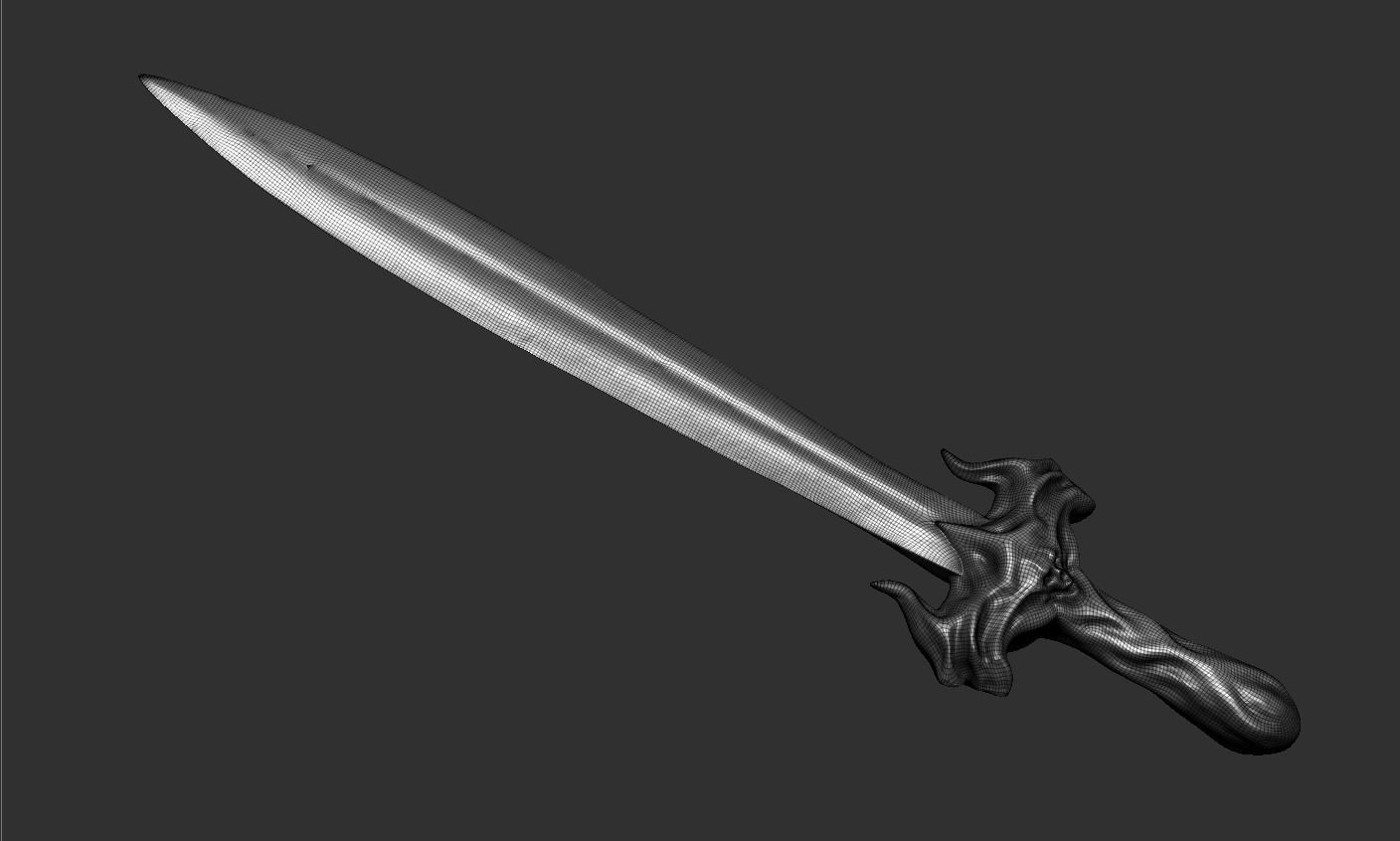 Sword human body 3D model_67