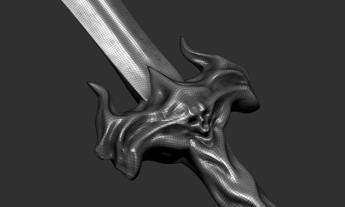 Sword human body 3D model_82