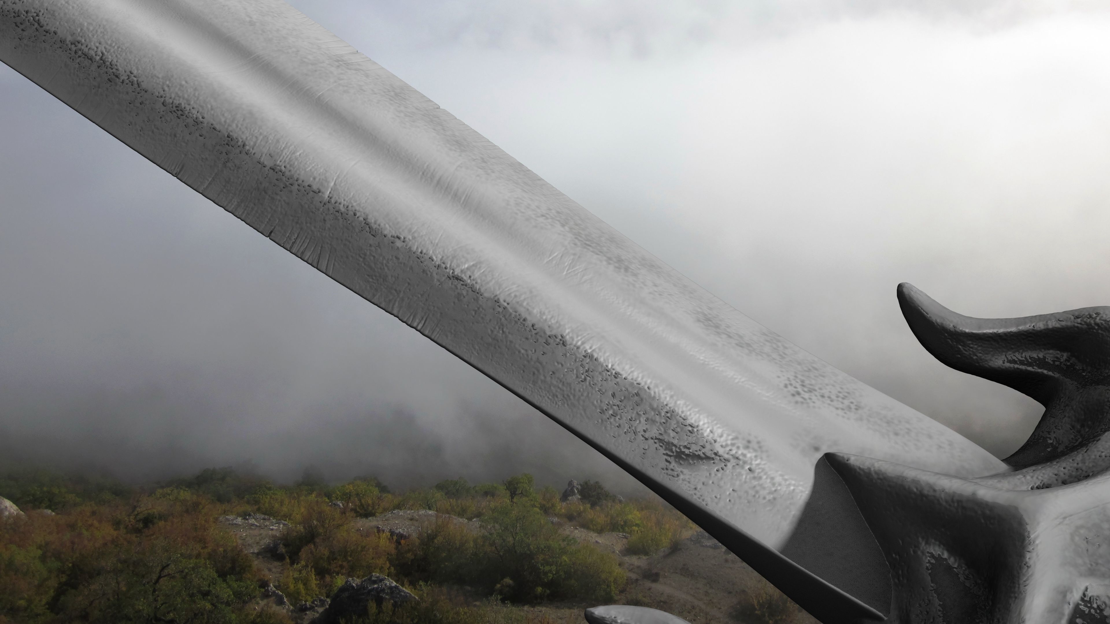 Sword human body 3D model_29