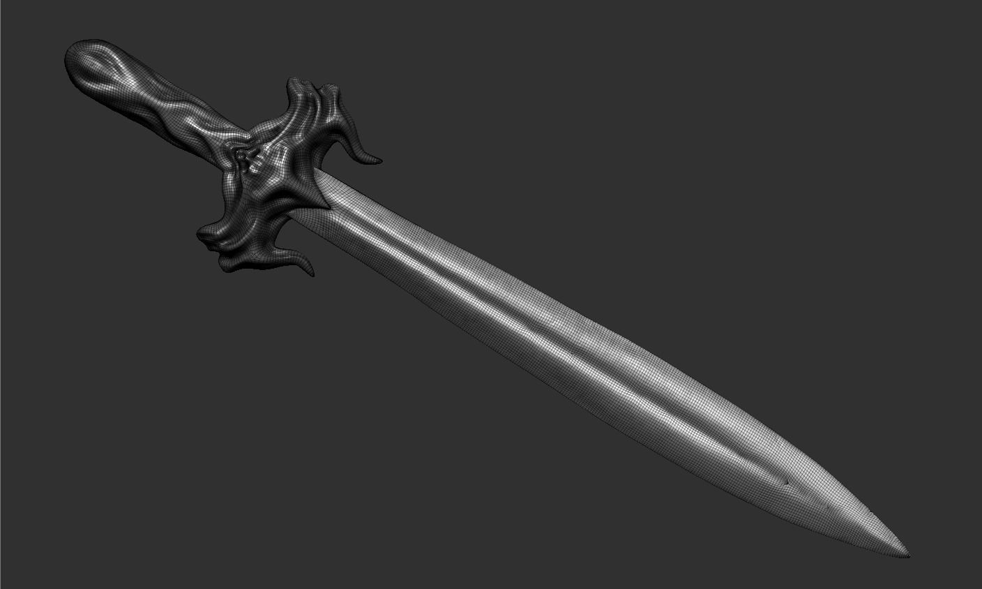 Sword human body 3D model_74
