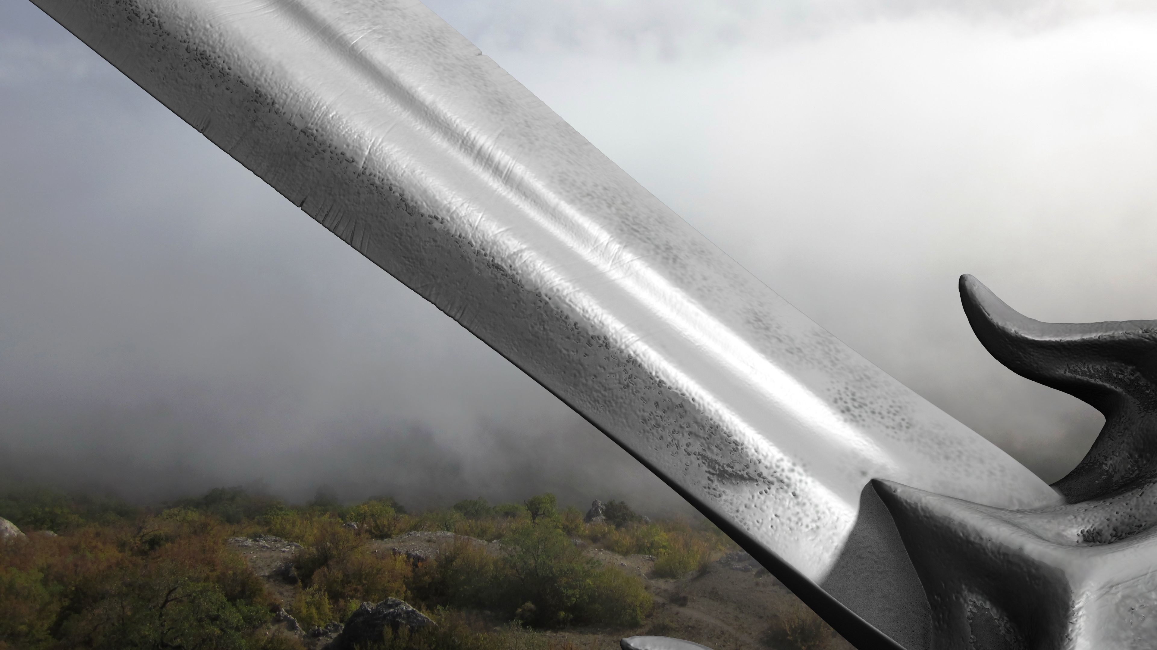 Sword human body 3D model_34