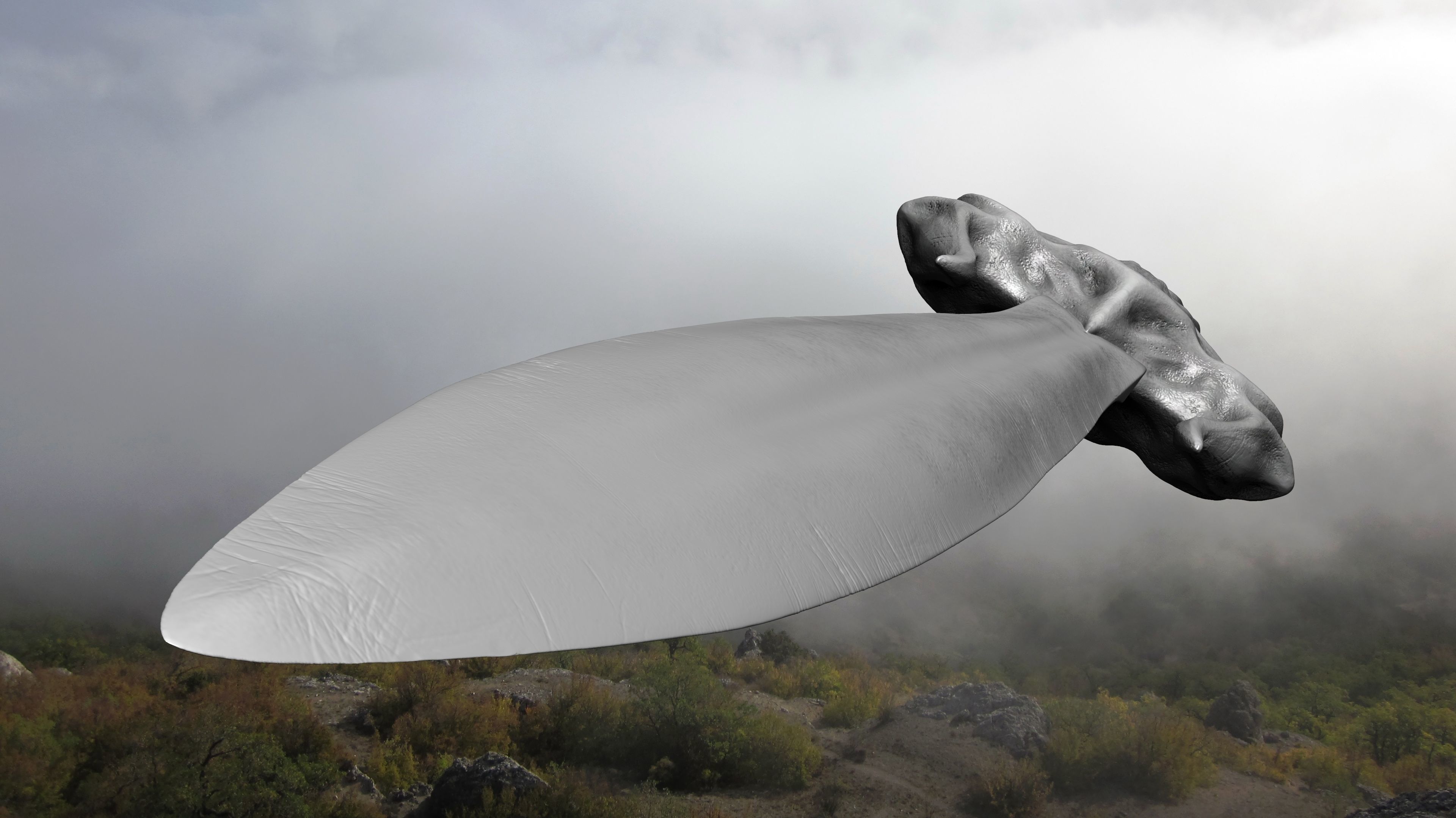 Sword human body 3D model_33