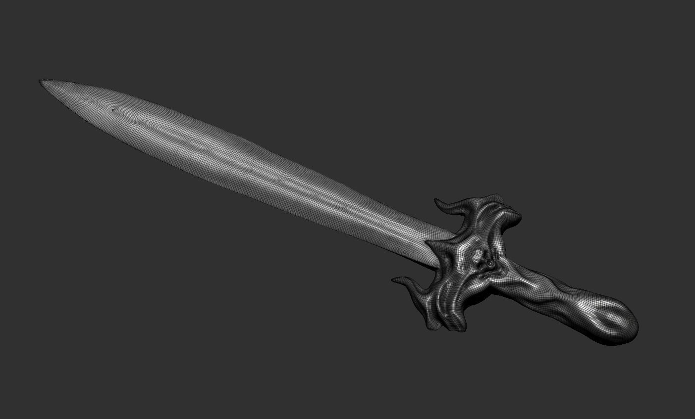 Sword human body 3D model_66