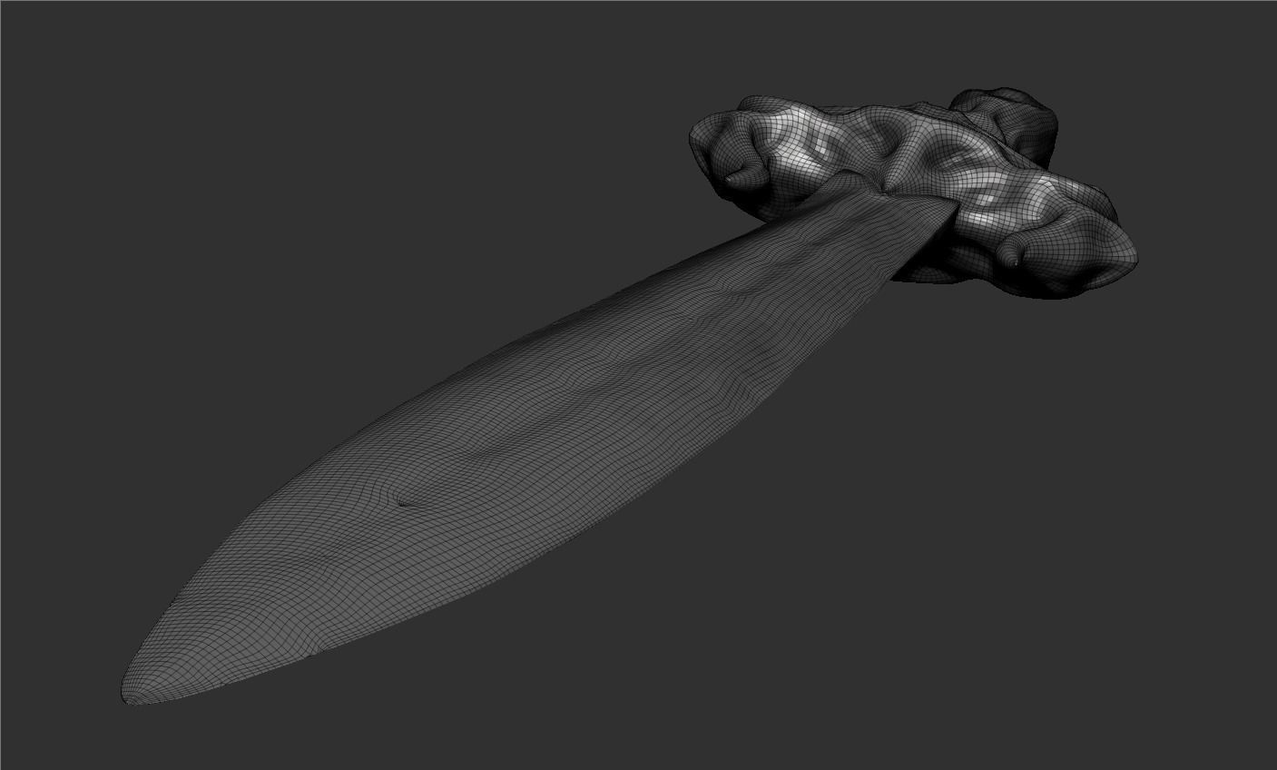 Sword human body 3D model_58