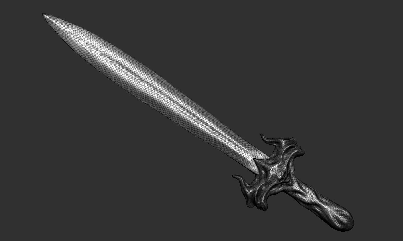 Sword human body 3D model_60