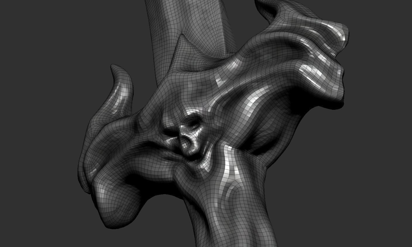 Sword human body 3D model_80