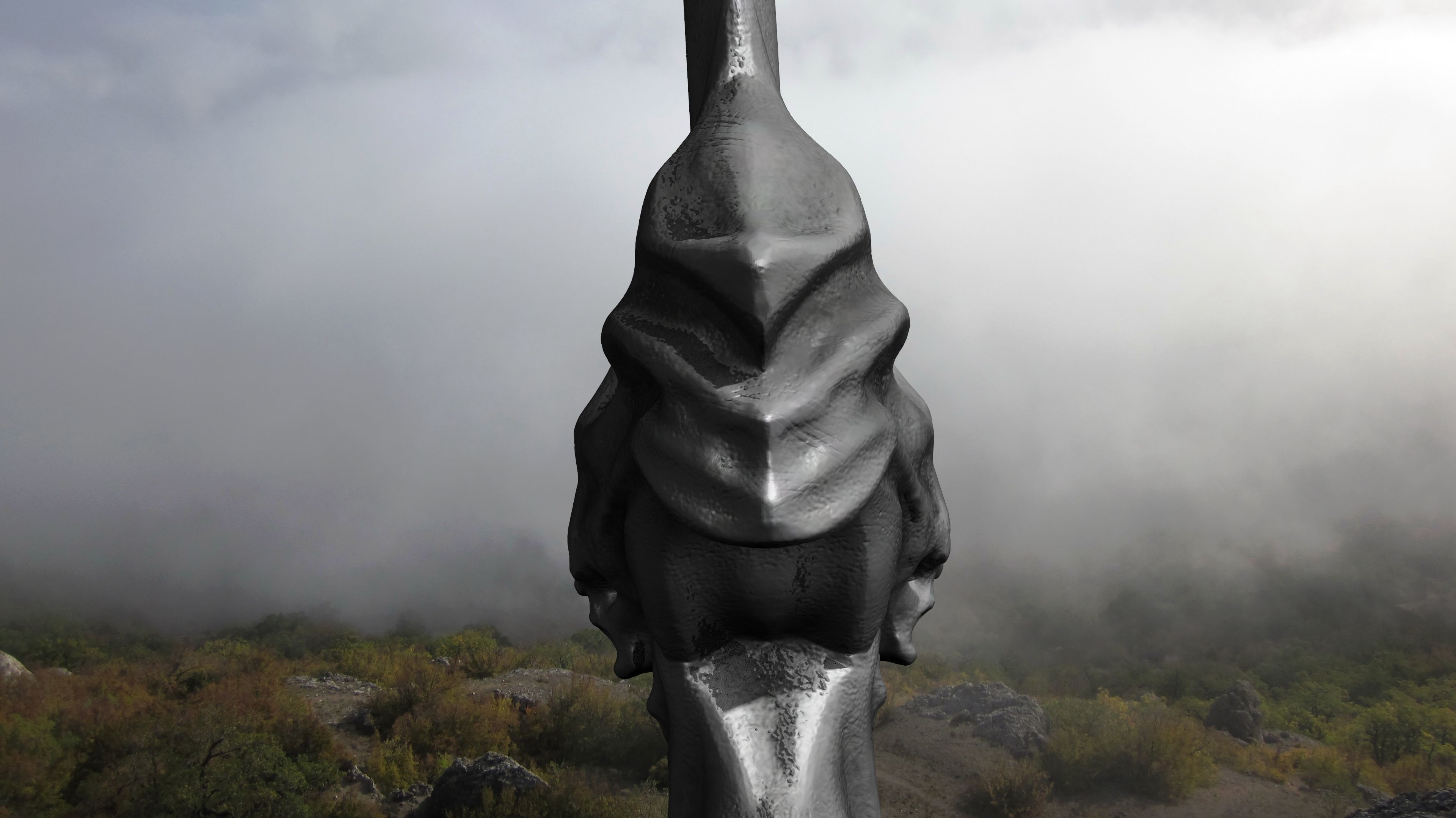 Sword human body 3D model_20