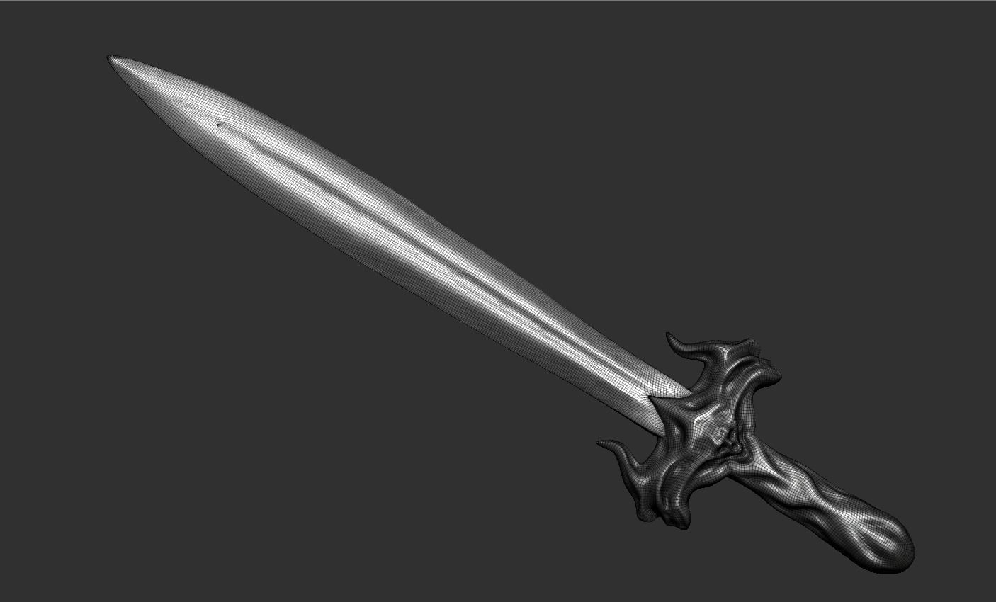 Sword human body 3D model_14