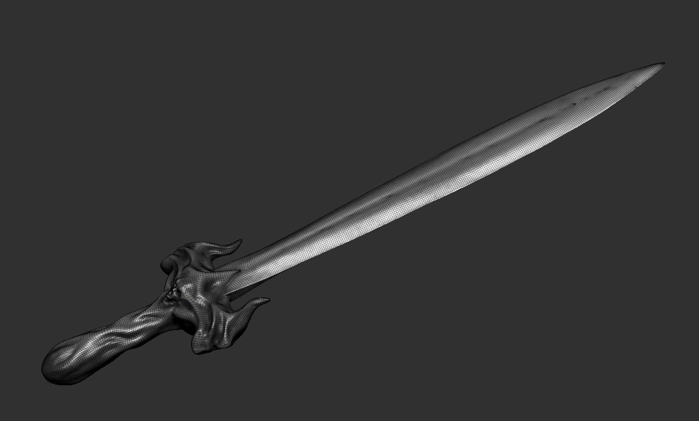 Sword human body 3D model_68